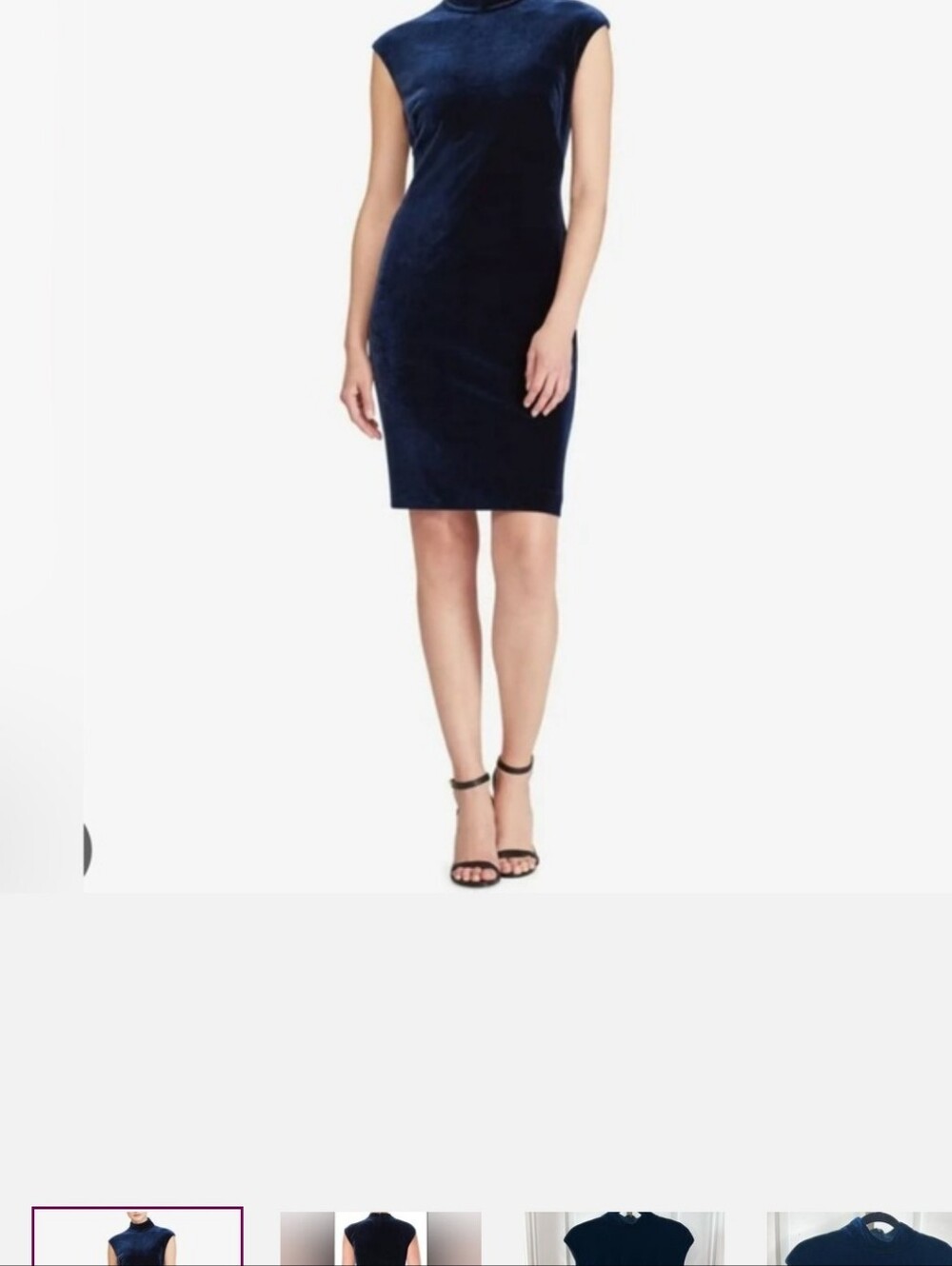 🎉HP🎉NEW Lauren Ralph Lauren Navy Velvet Dress NWT